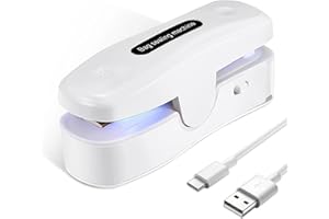 DRAWPRO 2 In 1 Mini Bag Sealer with Cutter, Rechargeable Heat Sealer, Portable Snack Bag Sealer for Plastic Bag Food Storage - White