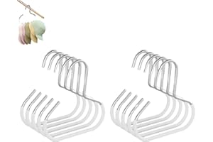 Durable Steel Hangers Maximize Closet Space with Versatile Storage, 3/4/6 Stainless Steel Hangers with Hooks for Hats, Purses