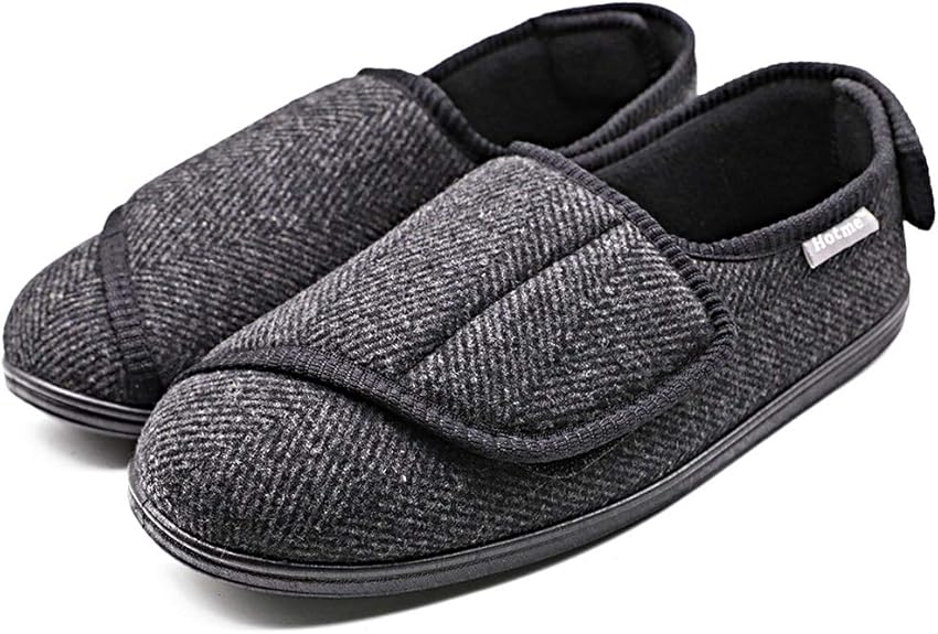 Open Toe Mens Slippers Wide Fit Extra Wide Diabetic Shoes For Men