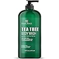 Botanic Hearth Tea Tree Body Wash Helps Nail Conditions Athletes Foot Ringworms Jock Itch & Body Odor Soothes Itching & Promotes Healthy Skin and Feet Naturally Scented 16fl oz
