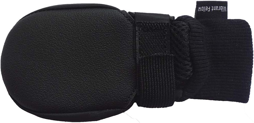 Vibrant Fellow Dog Boots Breathable Protective Set of 4 (Small, Black) - Image 3