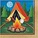 Party Tableware Today Camping Themed Party Supplies Pack for 16 Guests - Includes Plates, Napkins, Cups, and Plastic Cutlery