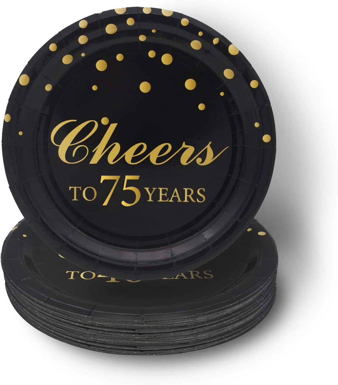 Pandecor 75th Birthday Party Supplies,50 PCS Cheers to 75