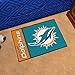 FANMATS 8232 NFL - Miami Dolphins Starter Mat Accent Rug - 19in. x 30in. | Sports Fan Home Decor Rug and Tailgating Mat Uniform Design