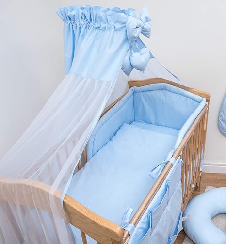 blue cot bumper set