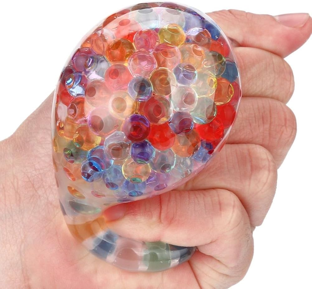 LMMVP Squishy Spongy Bead Ball Squeezable Toy Stress Reliever Gift