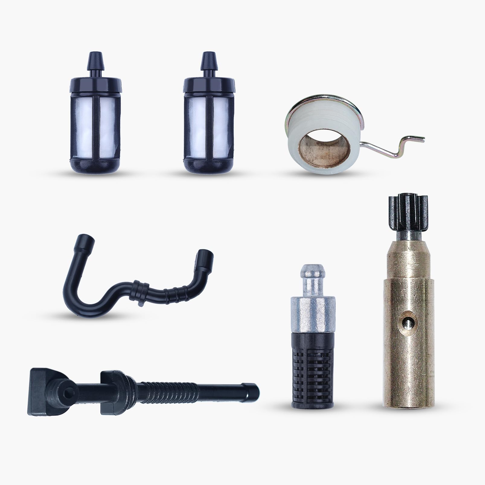 Haishine Chainsaw Oil Pump for STIHL MS180 MS181 MS170 MS171 MS190 MS191 MS210 MS211 MS250 with Fuel Hose, Oil Pump, Fuel Filter, Oil Pump Worm, Oil Hose, Oil Filter for Stihl Replacement Parts