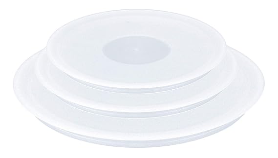 Tefal L90192 Ingenio Kunststoffdeckel-Set (Plastik, 16 cm, 18 cm, 20 cm) weiß