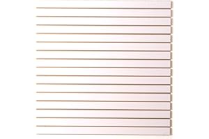 FRAYSCENT MDF Slat Wall Paneling for Retail Display 2 Pack 4'x2', White Slatwall Panel for Garage Organizer Shiplap Wall Paneling, Slat Board Garage Slatted Storage Systems, Easy Install Wood Panel