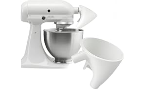 GENERIC Flour Funnel for Kitchen Aid Mixer, Flour Funnel Accessories Compatible with KitchenAid Artisan 5QT Tilt-Head Stand Mixer (KSM150 & More)