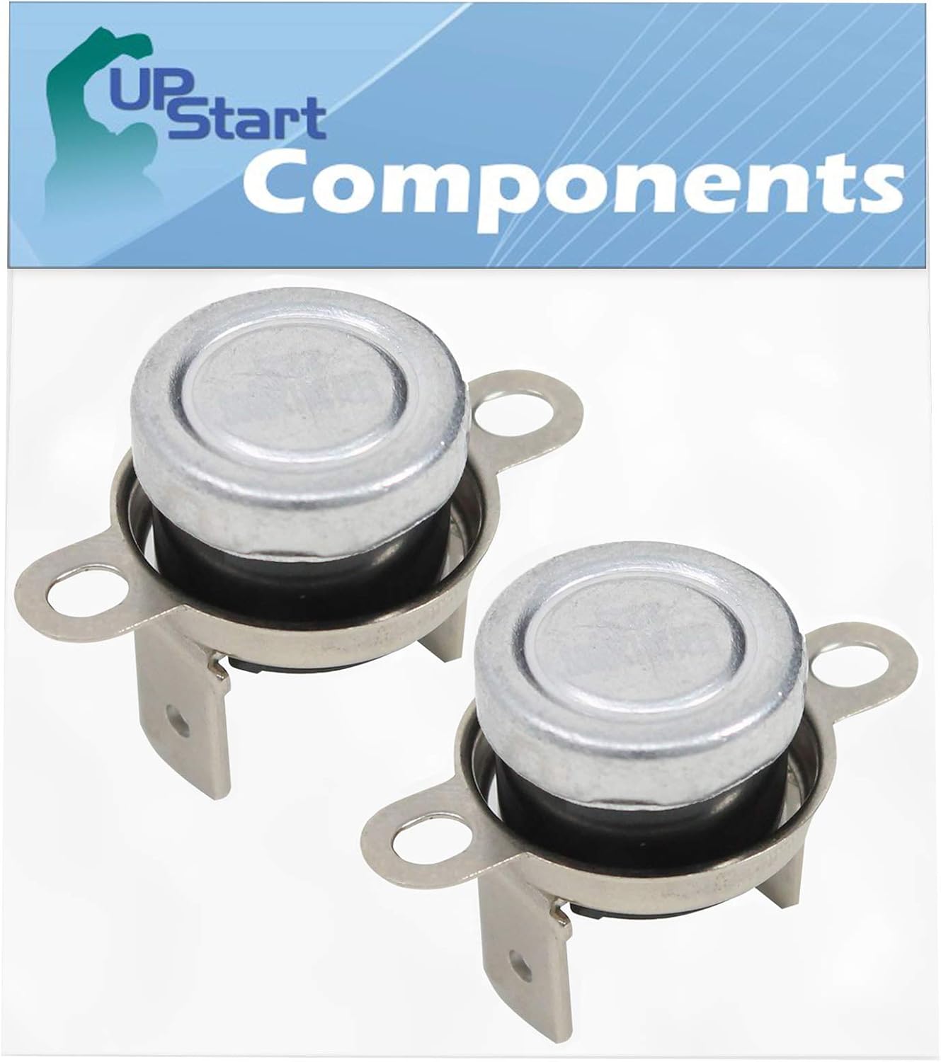 2-Pack 134120900 Dryer Thermal Limiter Replacement for Frigidaire FEX831FS4 - Compatible with 134120900 Thermal Fuse