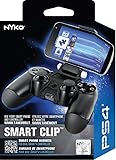 Nyko Smart Clip - PlayStation DUALSHOCK 4 Controller Clip on Mount for Android Phones, Samsung Galaxy S6, S7, S8, S9, Edge, Note 8, Note 9, iPhone 6/S/+, iPhone 7/S/+, iPhone 8/S/+, iPhone X/XS/ XS Max/+, Max Clamp 6 Inches