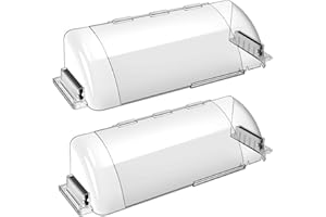 HOPYANE 9-15.5 Inch Adjustable Air Vent Deflectors, 2 Pack Clear Magnetic Air & Heat Deflector for Sidewall, Ceiling Registers and Vents