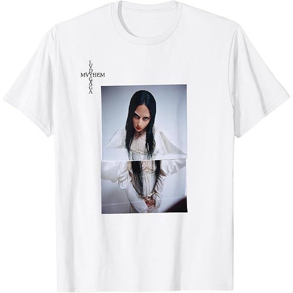 Maglietta Lady Gaga Official Rock Off - Cotone, Maniche Corte, Taglio Regular - Foto 8