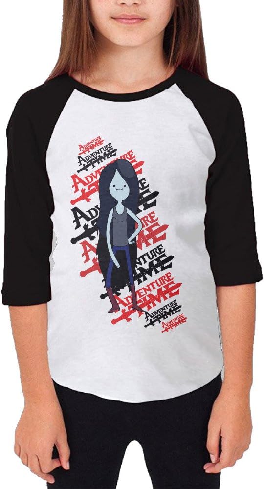 Baseball Sleeve 3/4 Cool Adventure Time Marceline Raglan T-shirts For Kids Cotton