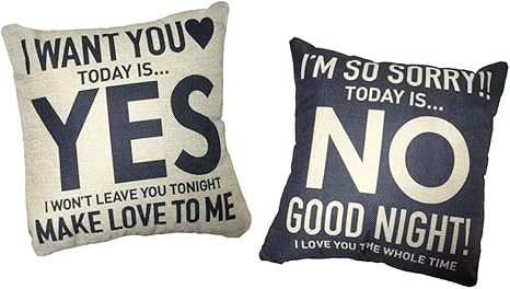 Amazon Sagarand Yes No 枕 ラブピロー 新婚 や 結婚式 の 余興 にも 1個 ディエンラン 枕 オンライン通販