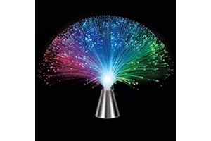 BOXWIZARD Plastic Colorful Changing Color Fiber Optic Fountain LED Night Light Star Sky Festivals Lamp for Home Decoration(Colorful)
