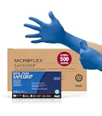 Ansell MICROFLEX Diamond Grip MF-300 Disposable Latex Gloves for