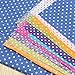 KINGSO 7PCS Cotton Fabric Bundles Quilting Sewing DIY Craft 19.7x19.7inch Polka Dot