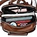 UTO Women Backpack Purse 3 ways PU Washed Leather Ladies Rucksack Shoulder Bag Brown