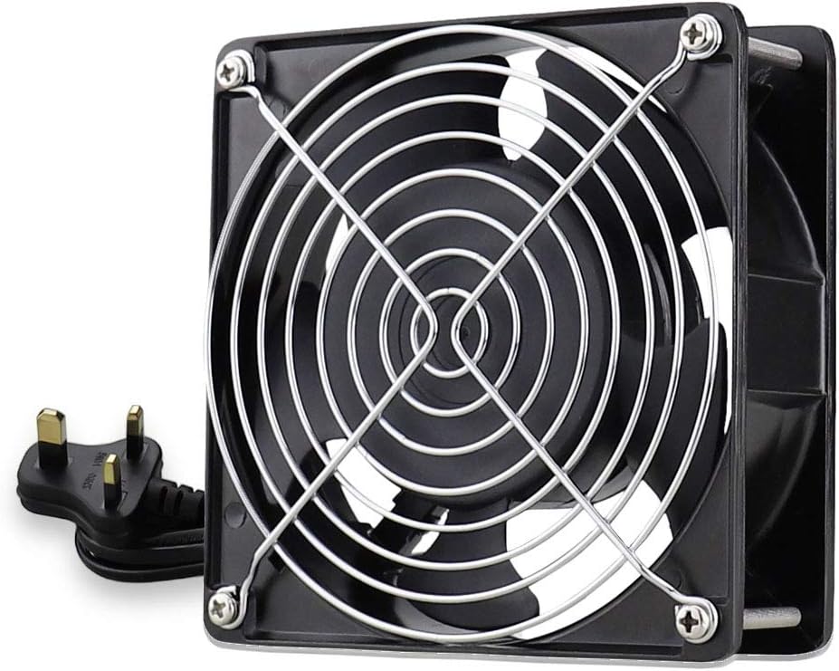 GDSTIME 220V 240V AC Computer Fan 120mm x 38mm 2600RPM 104CFM High Airflow Axial Cooling Fan with Dual Ball Bearings for PC Case Ventilation DIY Projects