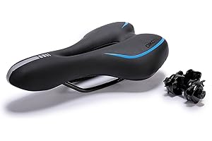 AIKATE Comfortable Bike Saddle, Road Mountain MTB Gel Bicycle Seat for Men and Women, Provides Great Comfort for Riding Bike