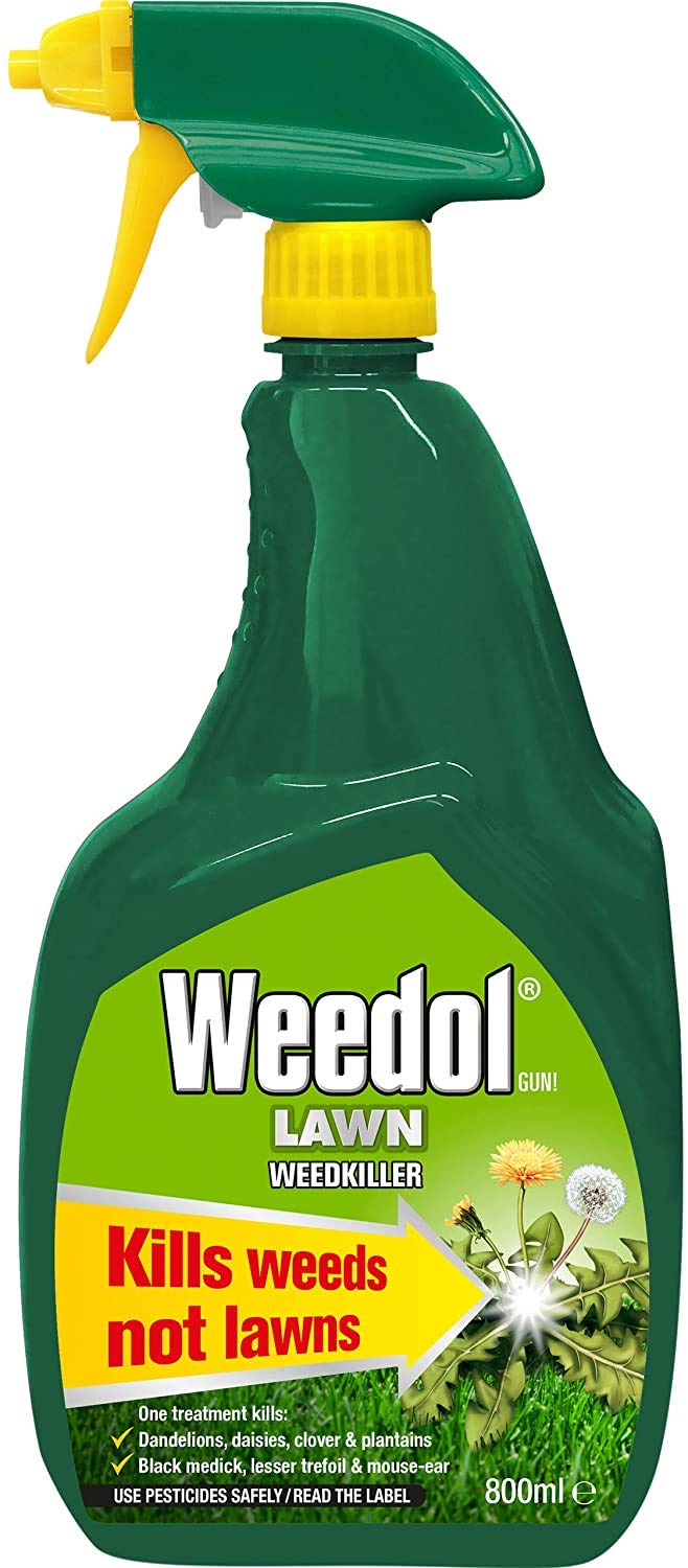 3 X Lawn Weedkiller 800ml Gun