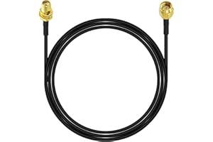 YOTENKO SMA Female Bulkhead Mount to SMA Male Extension Coaxial Cable RG174 10 ft/ 3M RF Coaxial Cable SMA Jumper Cable Compatible with 4G LTE Router Cellular SDR USB Dongle Receiver