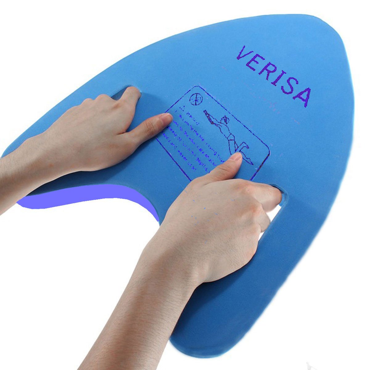 Kickboard Pool Training Water Sports Easy Grip Float Board Swimming Training / Learner Suitable for Adult, Children and Fun inc Light Backpack Sport Bag/Drawstring (A)