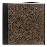 Pioneer 12 Inch by 12 Inch Postbound Embossed Sewn Leatherette Cover Memory Book