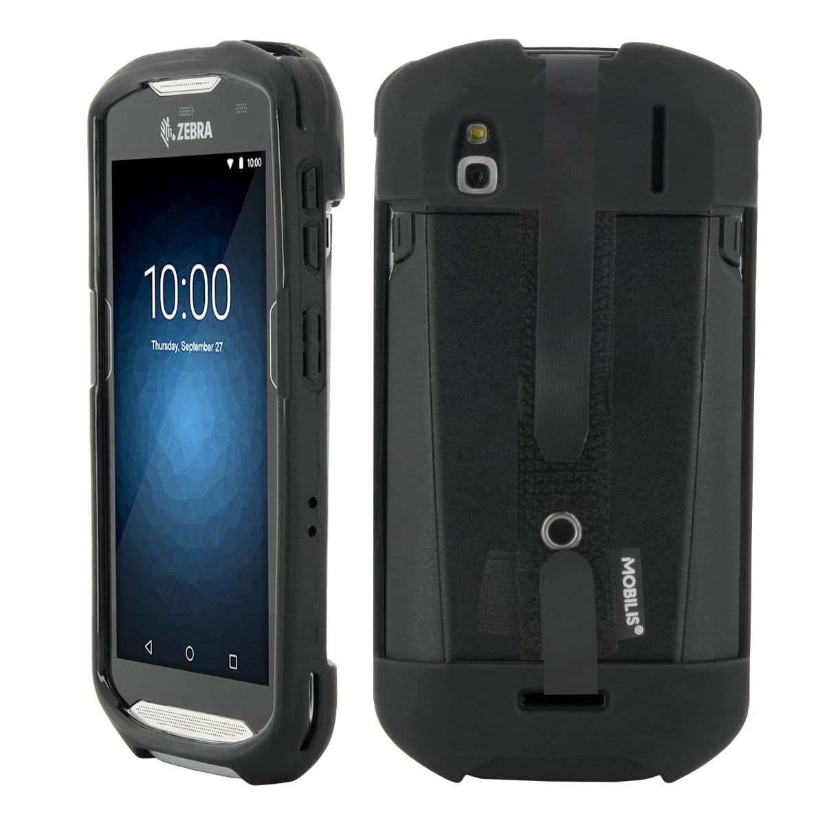 MOBILIS Rugged Case for Zebra TC51 TC52 TC56 TC57 with Handstrap, Shockproof Military Grade Drop Protection Cover, Handheld Barcode Scanner Shell made with Recycled Materials