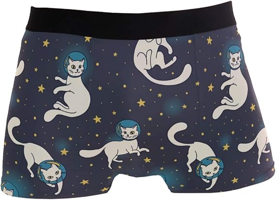 Amazon メンズボクサーパンツ 猫 宇宙 かわいい ボクサーブリーフ インナーパンツ 男性下着 吸汗速乾 通気良い 弾力性 前閉じ インナー 贈り物 Smlxl ボクサー 通販