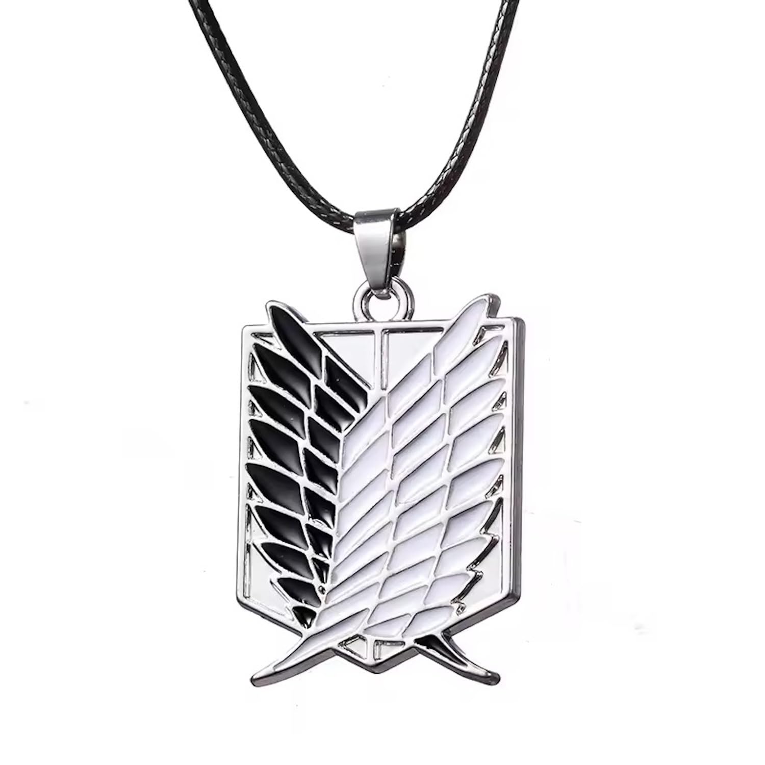 ZBOMR Wings of Freedom Cosplay Pendant Investigation Corps Leather Necklace Anime Jewelry