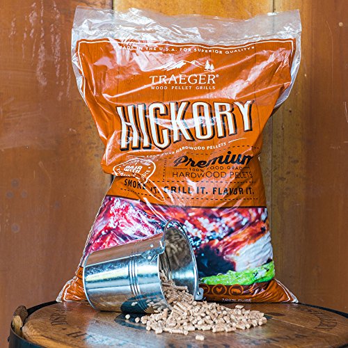 Traeger Grills Hickory 100 AllNatural Wood Pellets for Smokers and