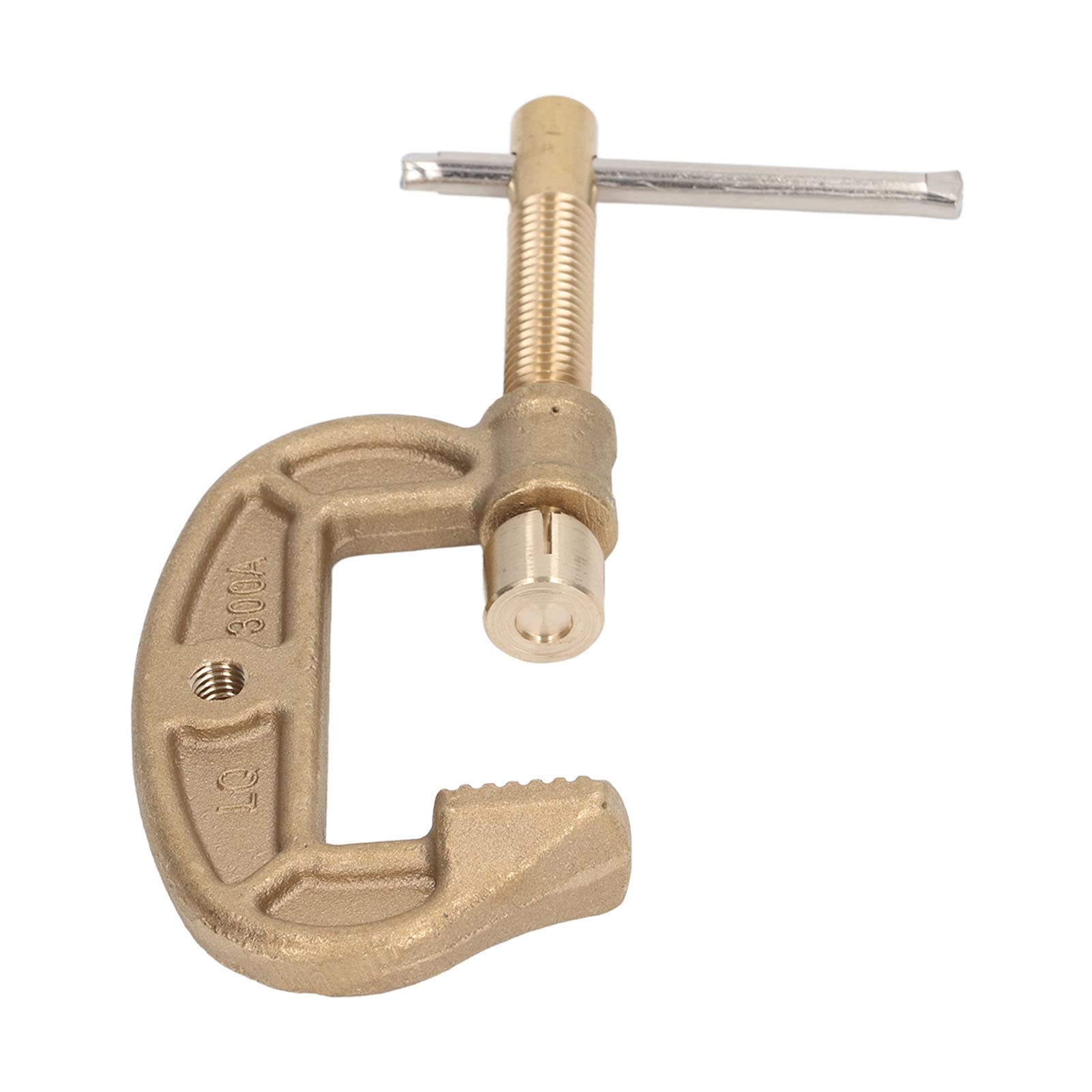 Welding Ground Clamp Brass, 300A G Style Anti Oxidation Good Electrical Conductivity Clamping Range Up to 43mm Earth Clamp, for Plasma Cutter Welder
