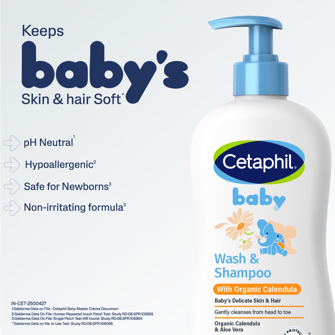 Baby Wash & Shampoo ,Tear Free, Paraben, Colorant and Mineral Oil Free, 13.5 Fl. Oz (Packaging May Vary)