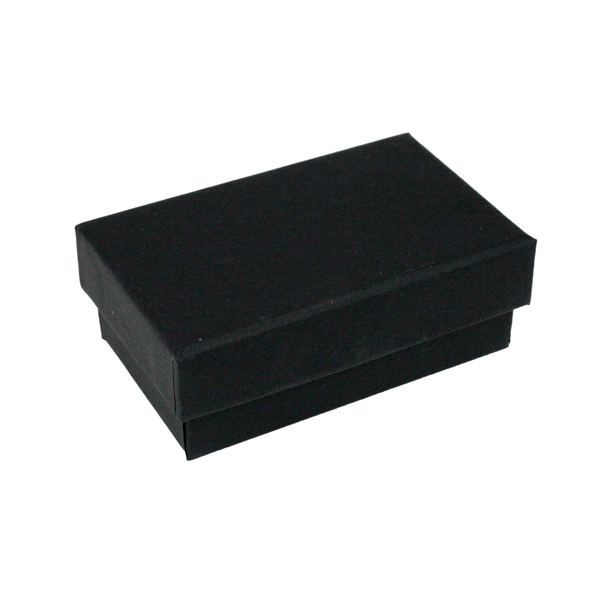 Emartbuy Set of 48 Black Cardboard Jewellery Pendant Boxes, Ring Boxes, Gift Box for Anniversaries, Weddings, Birthdays Size - 8 cm x 5 cm x 3 cm