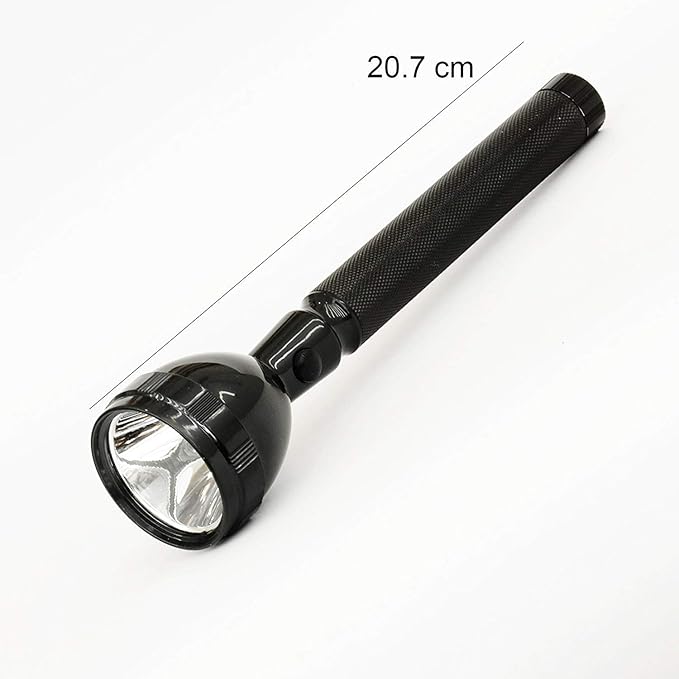 JY-8990 Rechargeable Industrial Security Purpose Metal Torch High Power Flashlight for Camping Hiking Outdoor and Everday Day Purpose