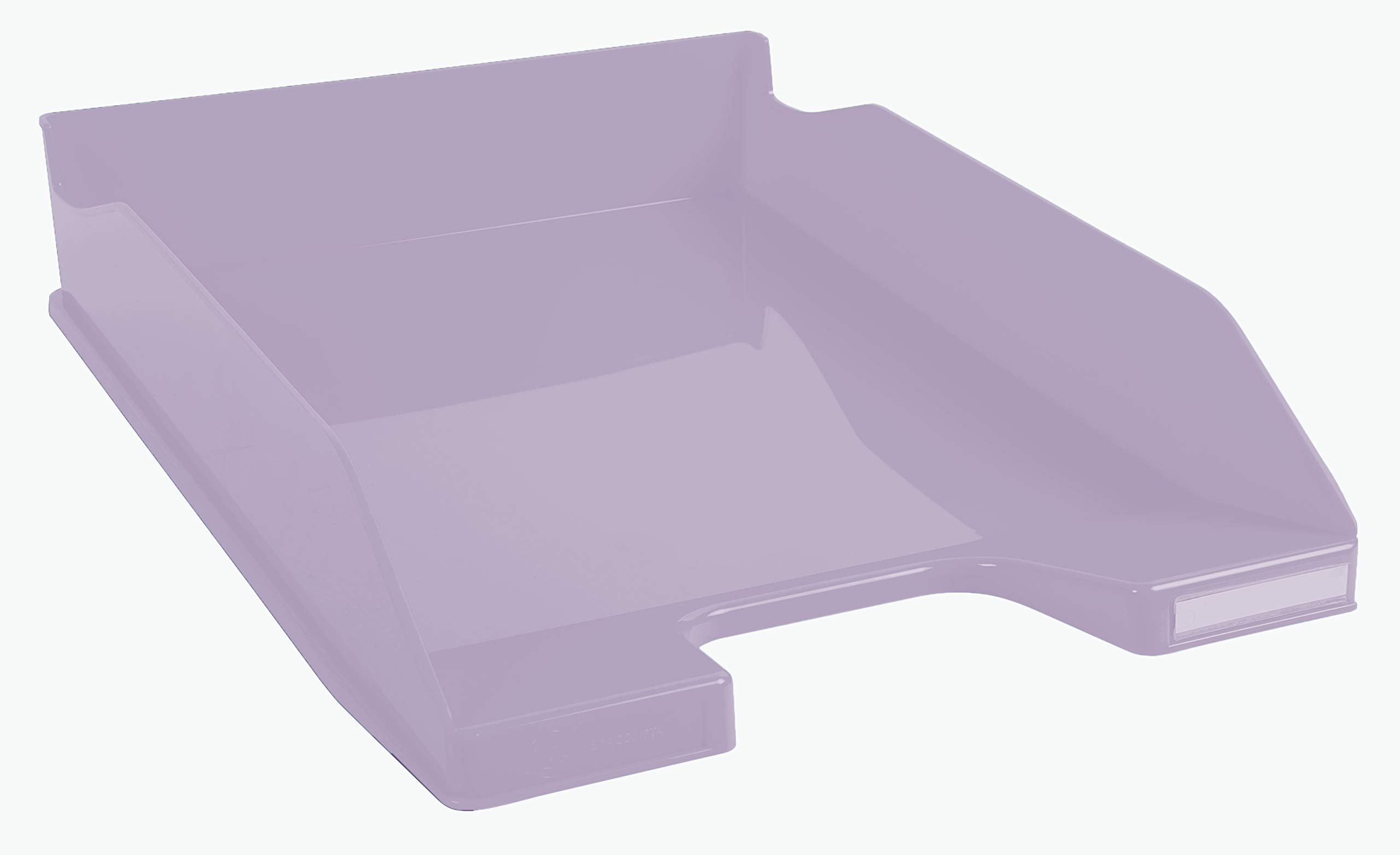 Exacompta - Ref 113264D - Aquarel Collection - Combo Midi Letter Tray - 346 x 255 x 65mm in Size, Suitable for A4+ Documents, Stackable, Holds Approx. 500 Sheets - Mauve (Pack of 6)