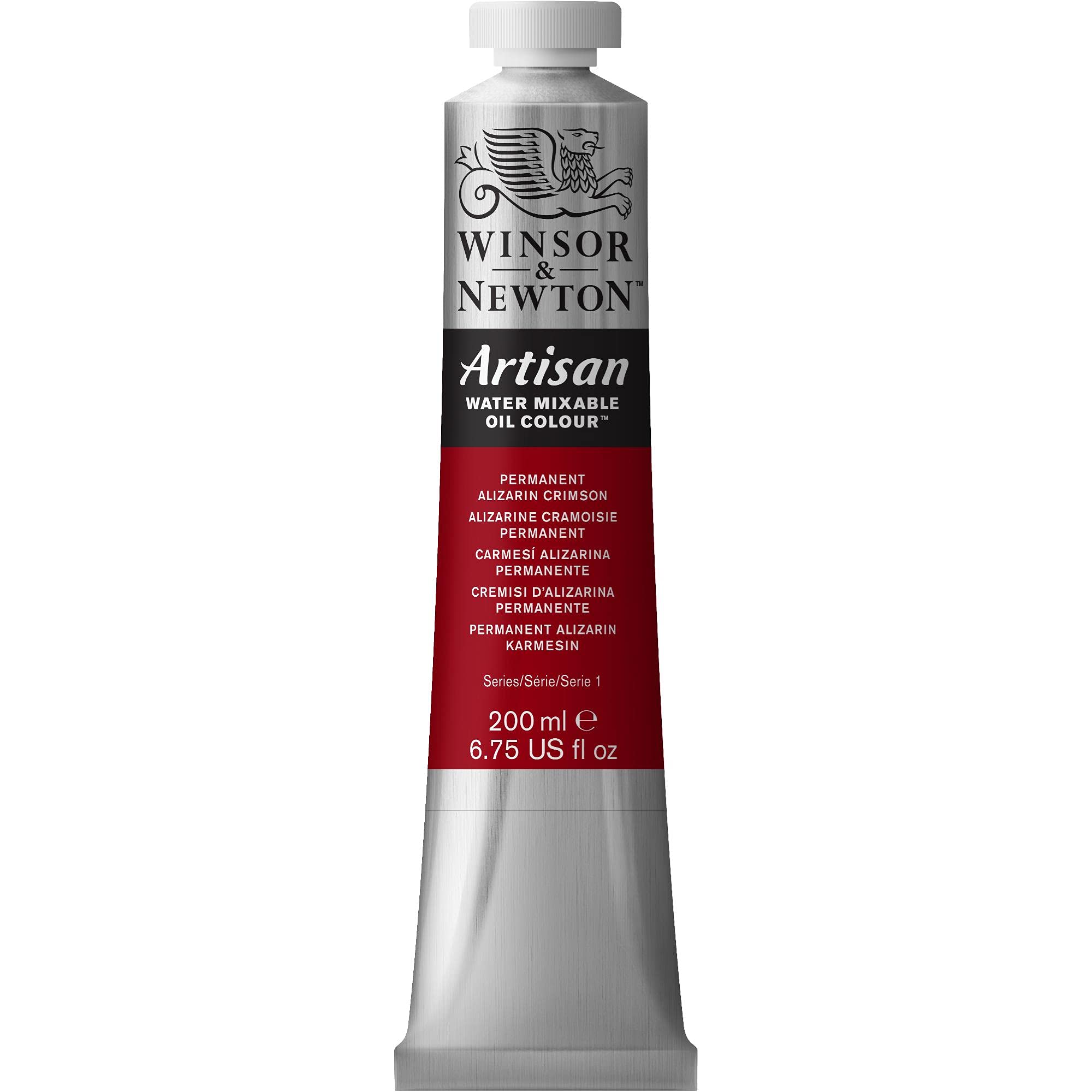 Photo 1 of Winsor & Newton Artisan Water Mixable Oil Colour, 6.75-oz (200ml), Permanent Alizarin Crimson