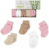 Baby Socks 0-6 Months, Infant Ankle Socks for Boys and Girls, Essential Baby Items for Newborns (US, Age, 0 Months, 6 Months, 5Sweet)