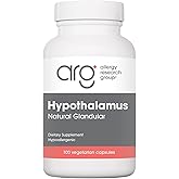 Nutricology Hypothalamus Supplement - Endocrine Support, Natural Glandular, 500mg Adrenal Support, Adrenal Pituitary, Adrenal Gland Function, Bovine, Lyophilized, Vegicaps - 100 Count