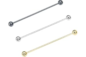 VVCOME 3PCS Classic Ball Head Brass Shirt Collar Bar Tie Pins Set for Men Wedding Business with Gift Box