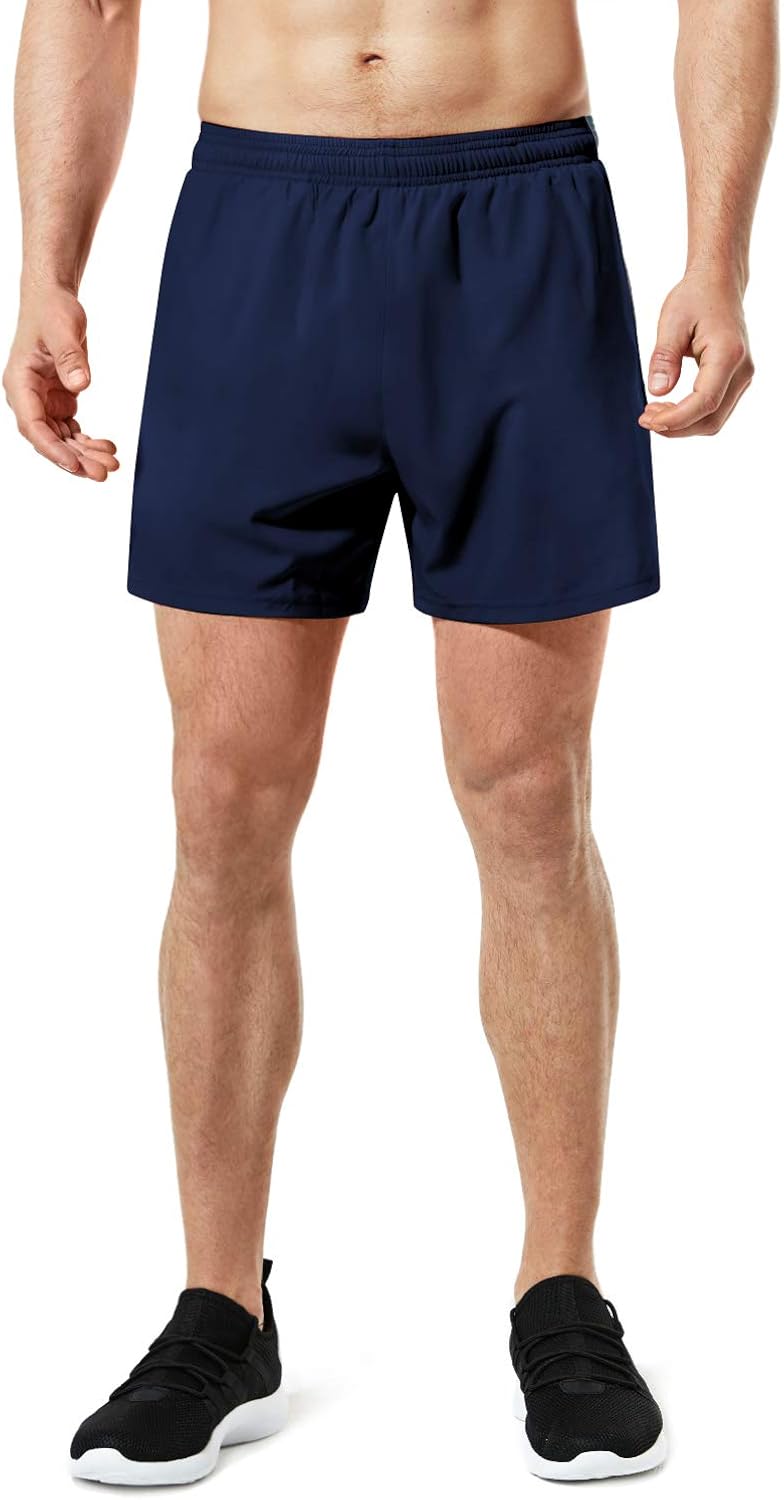 TSLA Men's Active Running Shorts, Training Exercise Workout Shorts, Quick Dry Gym Athletic Shorts with Pockets: Clothing