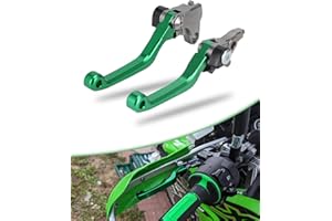 NACORE Motorcycle Clutch Brake Levers for KLX140/140L 2008-2025, KLX140G 2017-2025 Dirt Bikes, Green