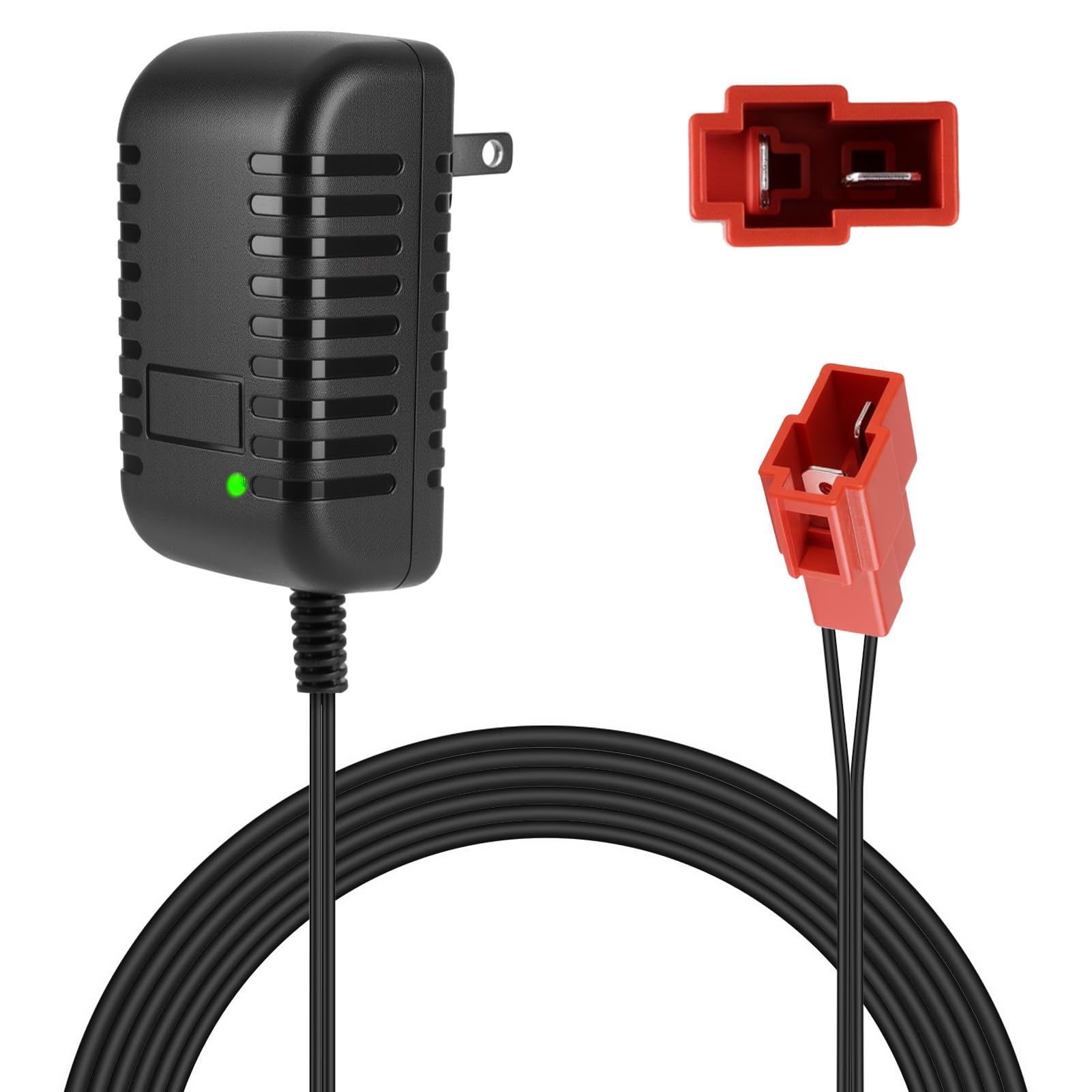 Photo 1 of 12V Battery Charger for Kids Ride On Toys, 12 Volt Kids Electric Car Riding Toy Charger Power Adapter for TRAX GMC, Wal-Mart, BMX X6, Moto ATV Quad with Square Plug