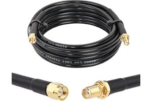 XRDS -RF SMA Cable, SMA Male to SMA Female Cables 15 FT RG58 SMA Extension Cable for SDR Equipment Antenna Ham Radio,3G 4G LTE Antenna,ADS-B,GPS and etc