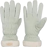 HinyBoeh Women’s Winter-Windproof-Warm-Gloves Touch-Screen Fleece-Lined Gloves Fur Cuff for Cold Weather