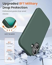 OuXul Designed for iPhone 16 Case,Shockproof Liquid