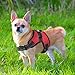 Pawaboo Dog Vest Harness Pet Harness, Adjustable Duarable Heavy Duty Fabric Soft Padded Reflective Dog Vest Harness with Handle on Top for Pet Dog Training Walking, Medium Size, Red